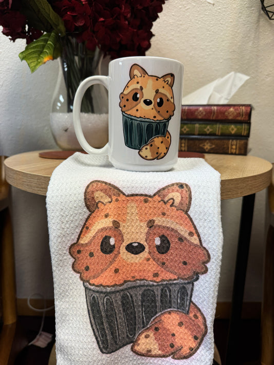 Trash Muffin Mug & Tea Towel Set